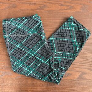 Athleta Plaid Chaturanga Capri Pants XL